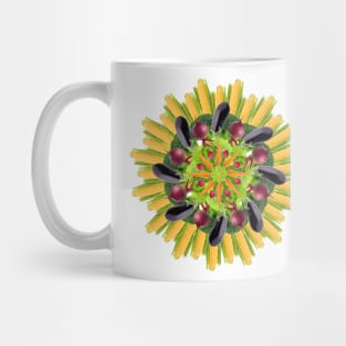 vegan mandala with corn Mug